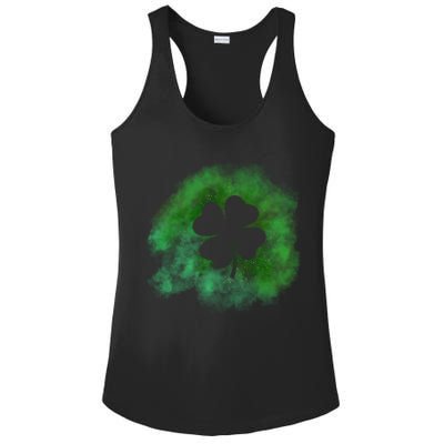 Lucky St Patrick's Day Clover Holiday Ladies PosiCharge Competitor Racerback Tank