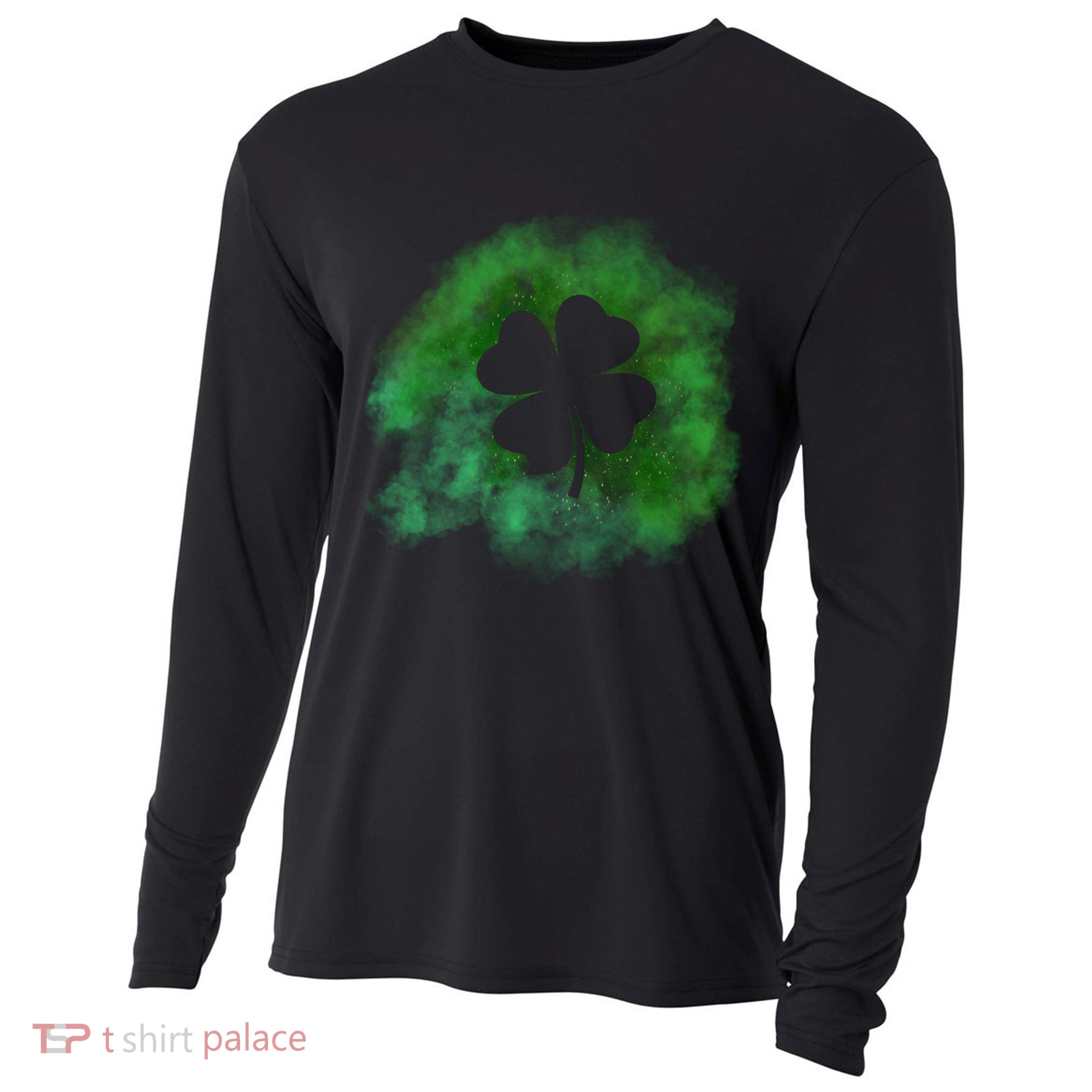 Lucky St Patrick's Day Clover Holiday Cooling Performance Long Sleeve Crew