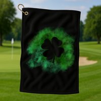 Lucky St Patrick's Day Clover Holiday Golf Towel