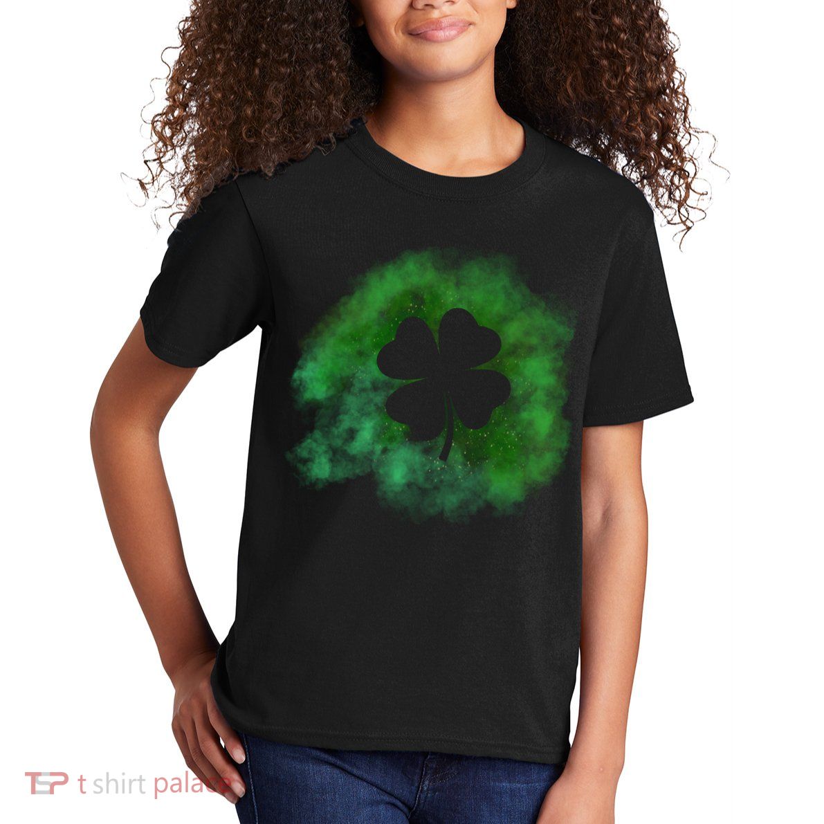 Lucky St Patrick's Day Clover Holiday Kids T-Shirt