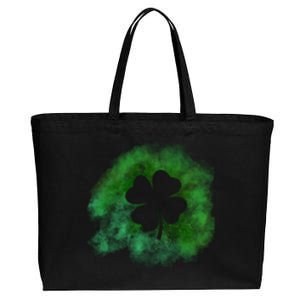 Lucky St Patrick's Day Clover Holiday Cotton Canvas Jumbo Tote