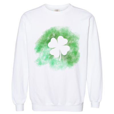 Lucky St Patrick's Day Clover Holiday Garment-Dyed Sweatshirt