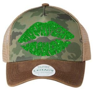 Lucky St Patrick's Day Lips Kiss Legacy Tie Dye Trucker Hat