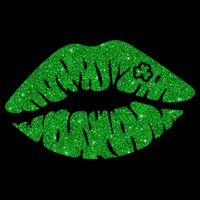 Lucky St Patrick's Day Lips Kiss Zip Tote Bag