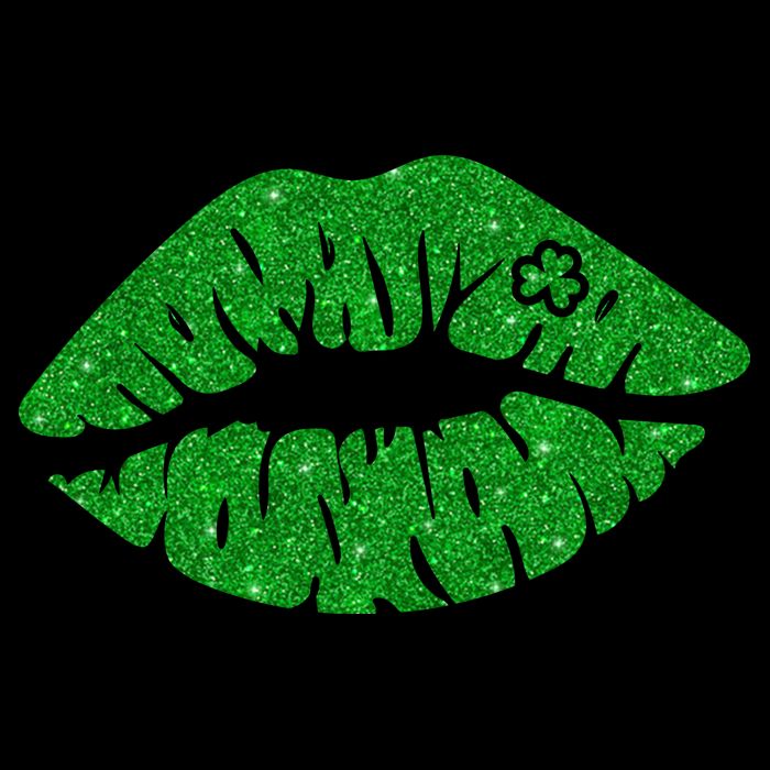 Lucky St Patrick's Day Lips Kiss Zip Tote Bag