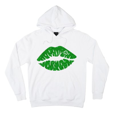 Lucky St Patrick's Day Lips Kiss Hoodie