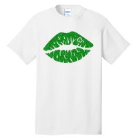 Lucky St Patrick's Day Lips Kiss Tall T-Shirt