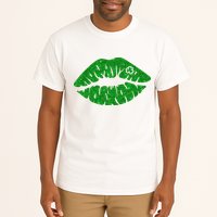Lucky St Patrick's Day Lips Kiss Tall T-Shirt