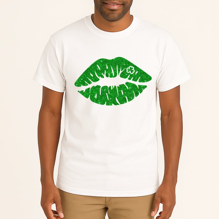 Lucky St Patrick's Day Lips Kiss Tall T-Shirt