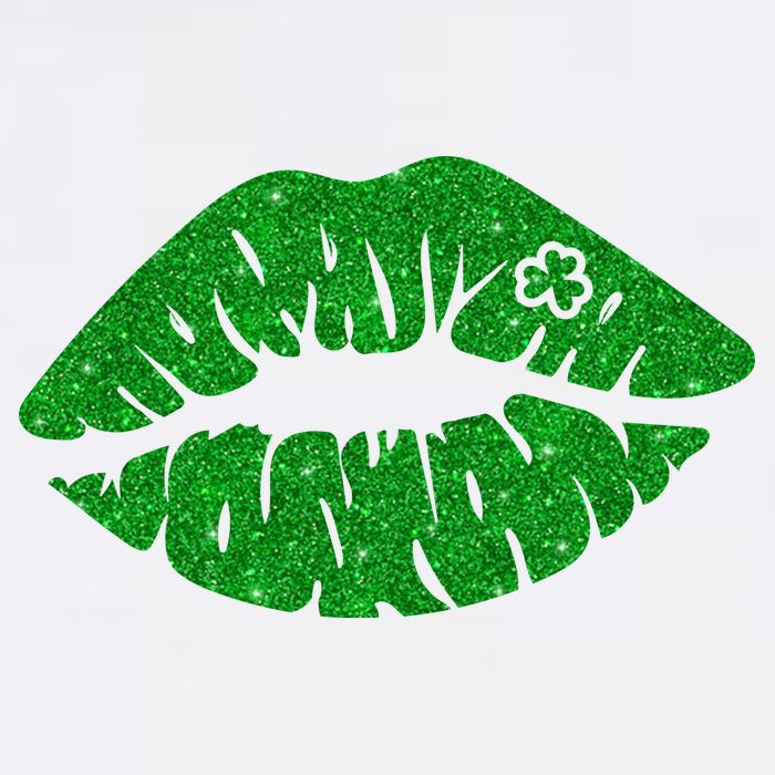 Lucky St Patrick's Day Lips Kiss Tall T-Shirt