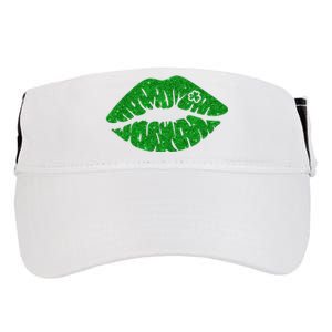 Lucky St Patrick's Day Lips Kiss Adult Drive Performance Visor