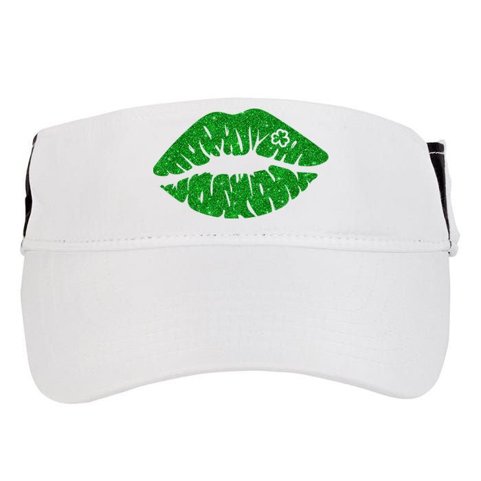 Lucky St Patrick's Day Lips Kiss Adult Drive Performance Visor