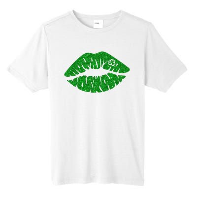 Lucky St Patrick's Day Lips Kiss Tall Fusion ChromaSoft Performance T-Shirt