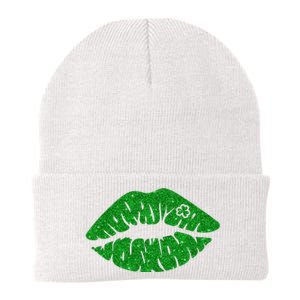 Lucky St Patrick's Day Lips Kiss Knit Cap Winter Beanie