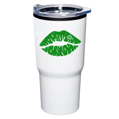 Lucky St Patrick's Day Lips Kiss Tumbler
