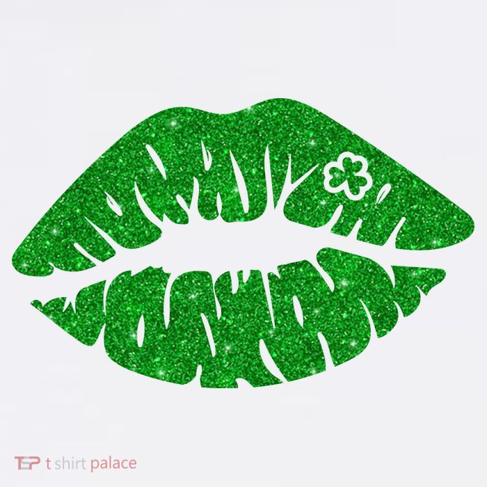 Lucky St Patrick's Day Lips Kiss Trucker Hat
