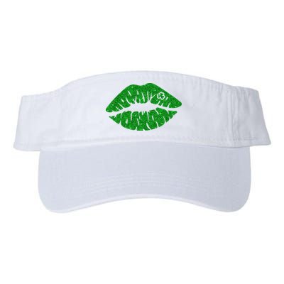 Lucky St Patrick's Day Lips Kiss Visor