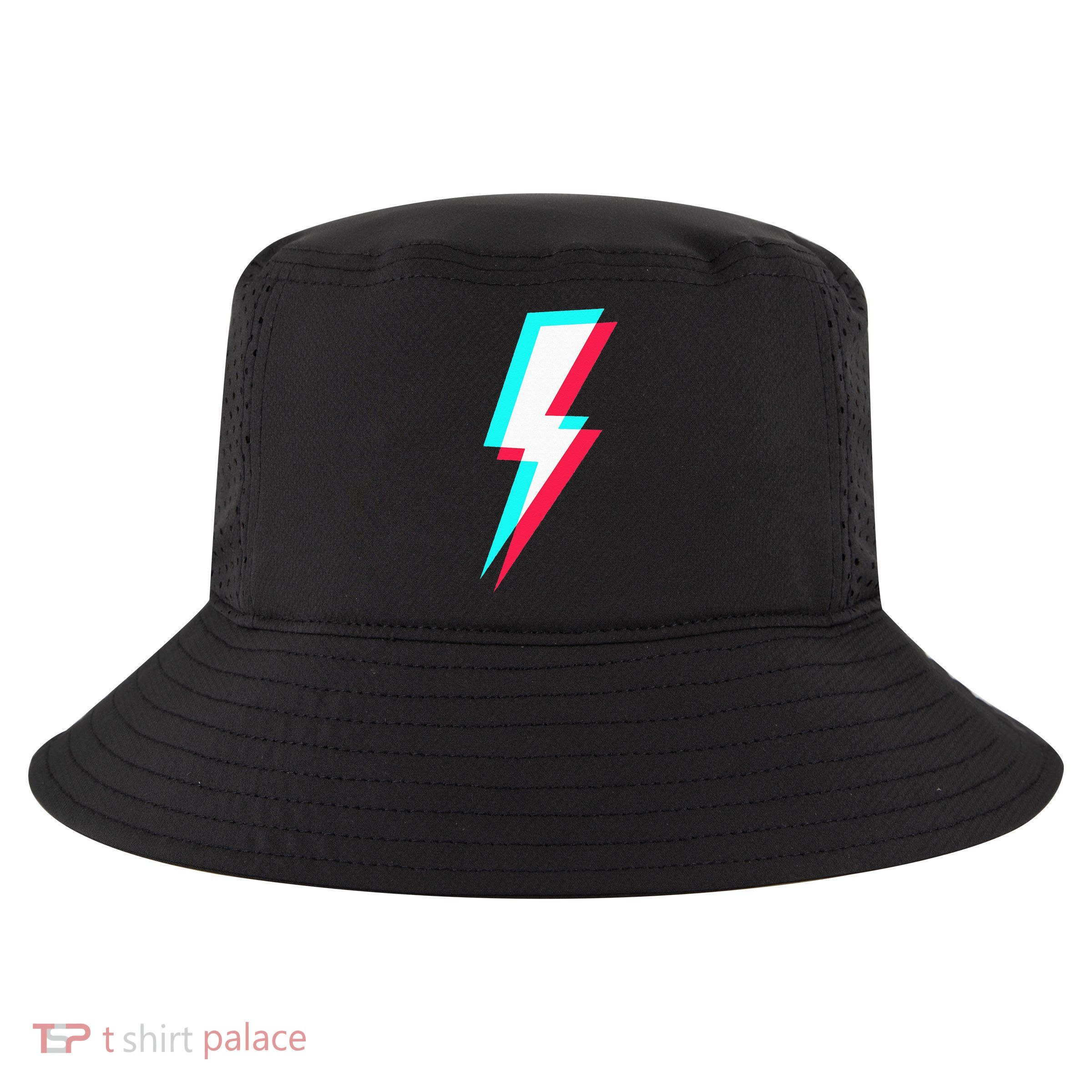 Lightning Symbol Power Electricity Bolt Graphic Cool Comfort Performance Bucket Hat