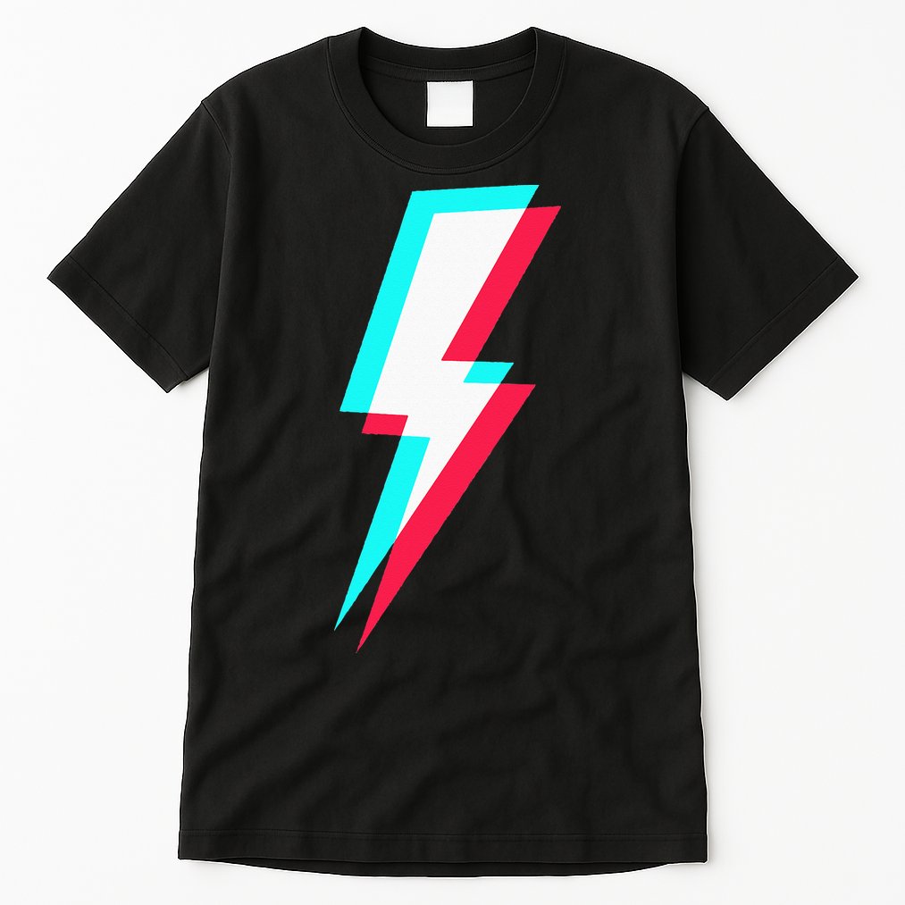 Lightning Symbol Power Electricity Bolt Graphic Tall T-Shirt