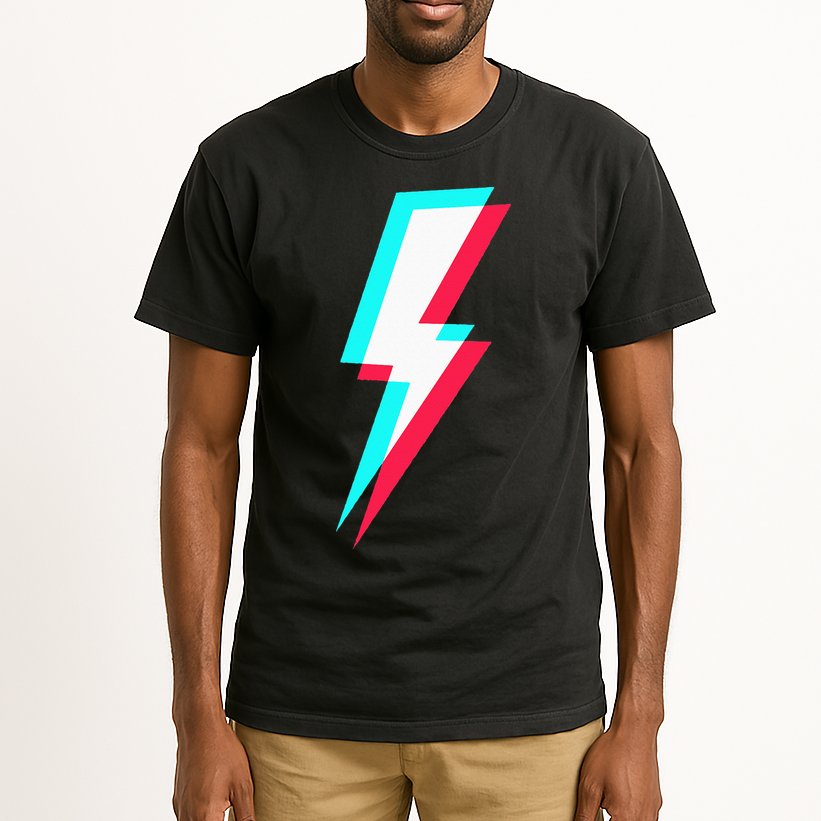 Lightning Symbol Power Electricity Bolt Graphic Tall T-Shirt