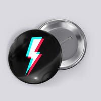 Lightning Symbol Power Electricity Bolt Graphic Button