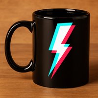 Lightning Symbol Power Electricity Bolt Graphic 11oz C Handle Ceramic Mug