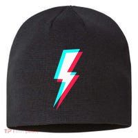 Lightning Symbol Power Electricity Bolt Graphic Sustainable Beanie