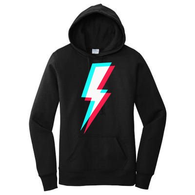 Lightning Symbol Power Electricity Bolt Graphic Women's Pullover Hoodie