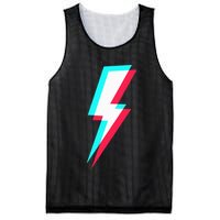 Lightning Symbol Power Electricity Bolt Graphic Mesh Reversible Basketball Jersey Tank