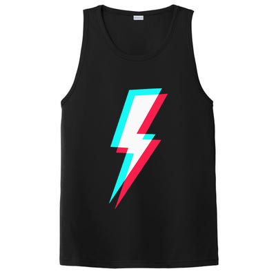 Lightning Symbol Power Electricity Bolt Graphic PosiCharge Competitor Tank