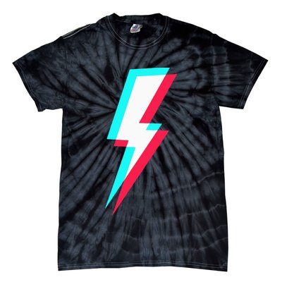 Lightning Symbol Power Electricity Bolt Graphic Tie-Dye T-Shirt
