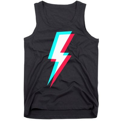Lightning Symbol Power Electricity Bolt Graphic Tank Top