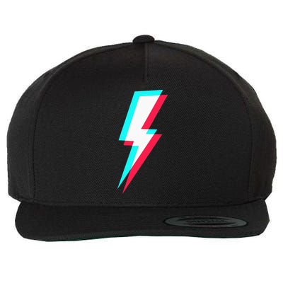 Lightning Symbol Power Electricity Bolt Graphic Wool Snapback Cap