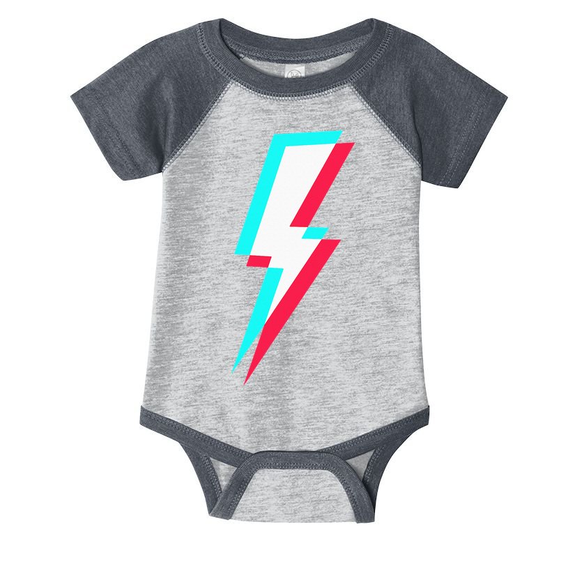 Lightning Symbol Power Electricity Bolt Graphic Infant Baby Jersey Bodysuit