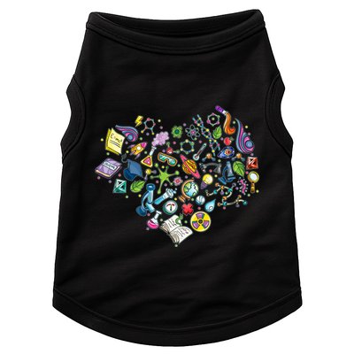Love Science Pattern Heart Doggie Tank