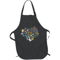 Love Science Pattern Heart Apron