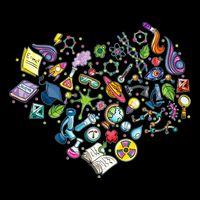 Love Science Pattern Heart Impact Tech Backpack