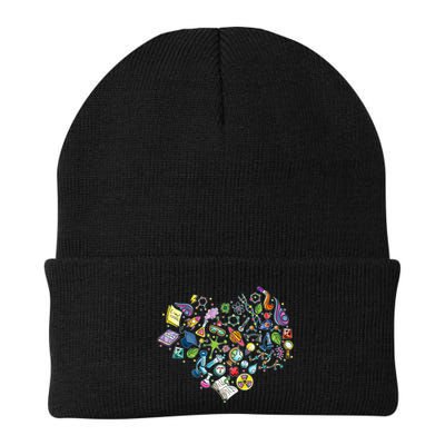 Love Science Pattern Heart Beanie