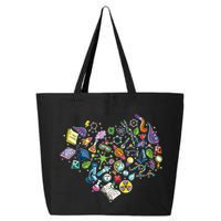 Love Science Pattern Heart 25L Jumbo Tote