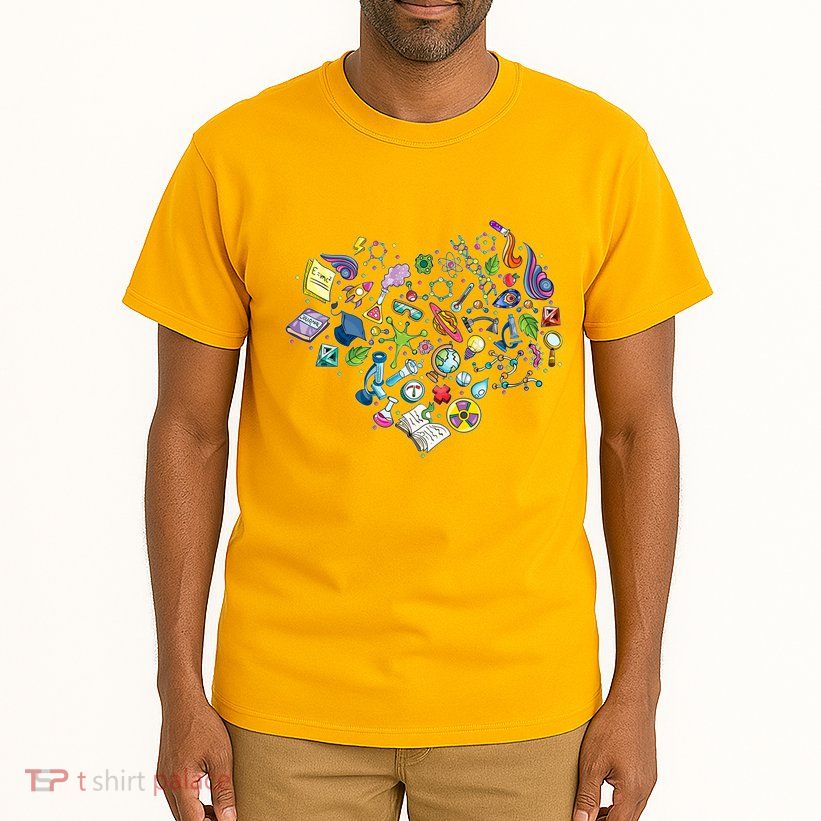 Love Science Pattern Heart Tall T-Shirt