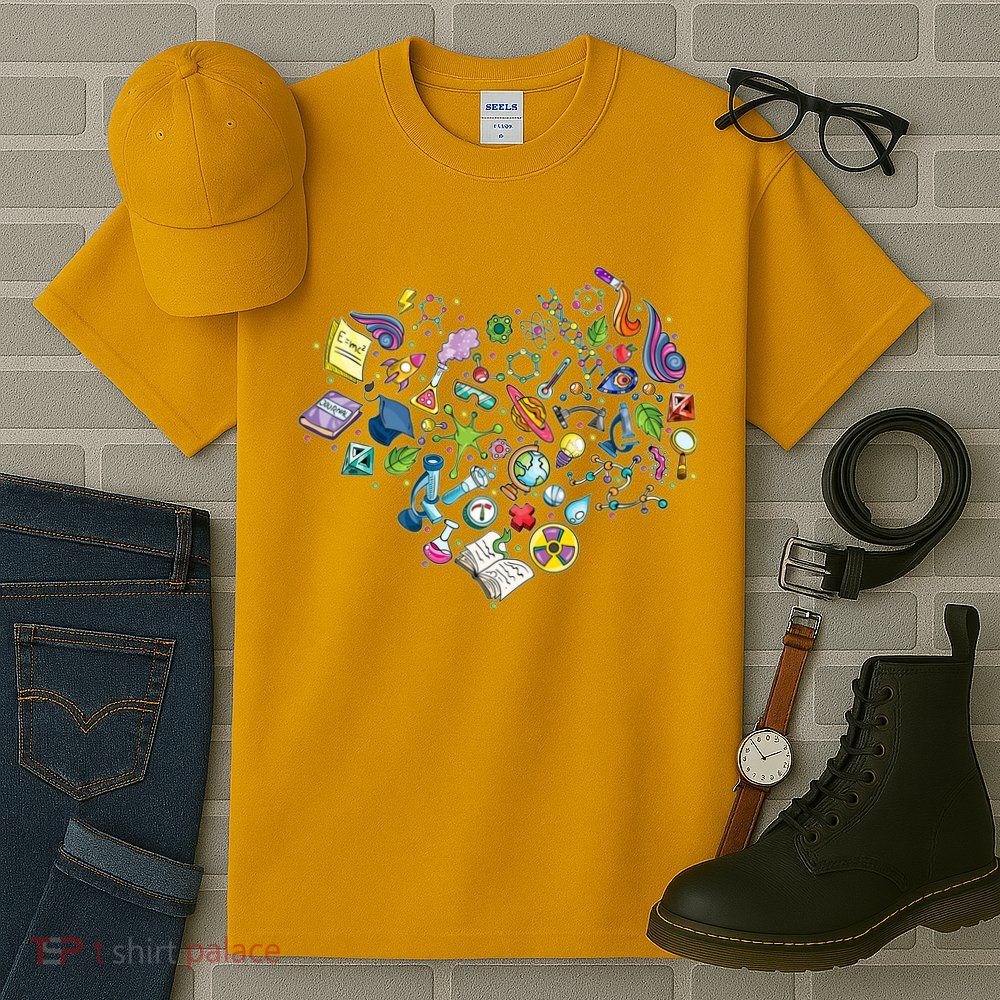 Love Science Pattern Heart Tall T-Shirt