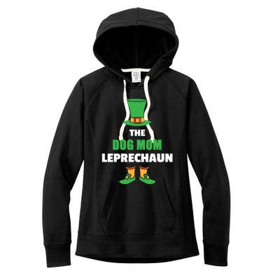 Leprechaun St Patricks Day Dog Mom Gift Women's Fleece Hoodie