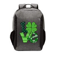 Love St Patricks Day Pattys Irish Clover Vector Backpack
