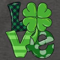 Love St Patricks Day Pattys Irish Clover Vector Backpack