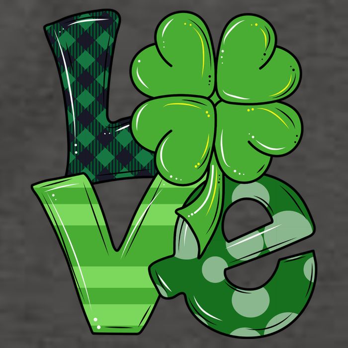 Love St Patricks Day Pattys Irish Clover Vector Backpack