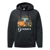 Leopard Sunflower Pumpkin Grams Halloween Performance Fleece Hoodie