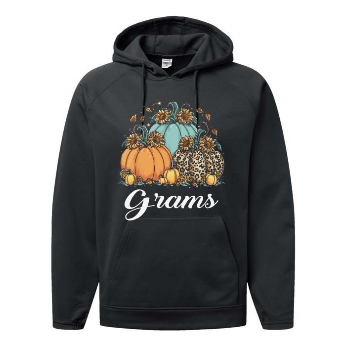 Leopard Sunflower Pumpkin Grams Halloween Performance Fleece Hoodie