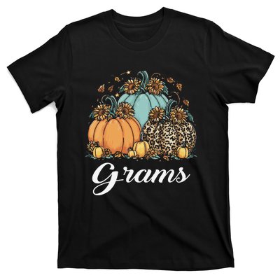 Leopard Sunflower Pumpkin Grams Halloween T-Shirt