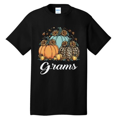 Leopard Sunflower Pumpkin Grams Halloween Tall T-Shirt