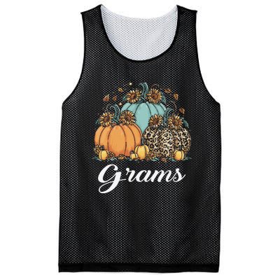 Leopard Sunflower Pumpkin Grams Halloween Mesh Reversible Basketball Jersey Tank